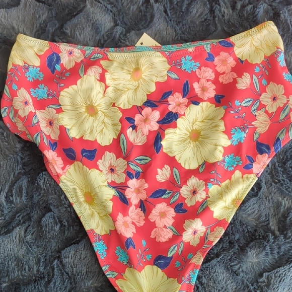 Aerie Floral Bikini - Pink and Blue - Picture 5 of 7